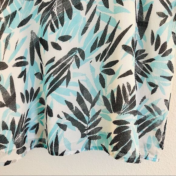 CHELSEA28 MESH Leaf See Through Halter Top Tank Top Size Small - Picture 2 of 7